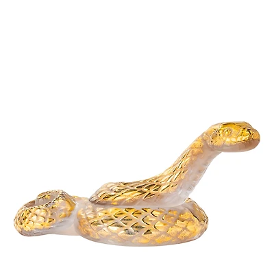 Lalique Gold Stamped Snake Figure