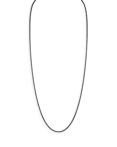 Walters Faith Men's 18K Black Gold Cable Link Chain Necklace, 20