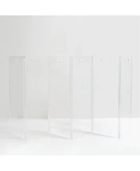 Clear Freestanding Pet Gate Zig Zag