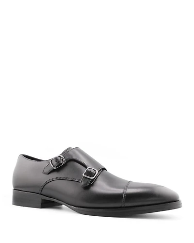 Men's Brayden Double Buckle Monk Strap Cap Toe Dress Shoes
