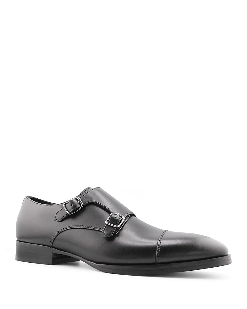 Gordon Rush Men's Brayden Double Buckle Monk Strap Cap Toe Dress Shoes