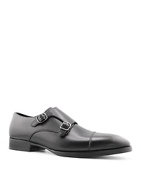Gordon Rush Men's Brayden Double Buckle Monk Strap Cap Toe Dress Shoes