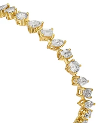 Certified Lab Grown Diamond Mixed Cut Tennis Bracelet in 18K Yellow Gold, 10.00 tcw