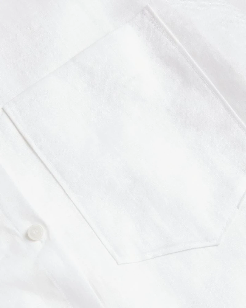 Toloca Linen Oversized Long Sleeve Shirt