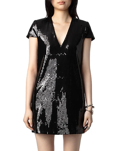 Zadig & Voltaire Rashu Sequined Mini Dress