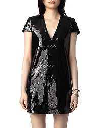 Zadig & Voltaire Rashu Sequined Mini Dress