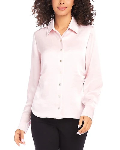 Karen Kane Side Pleat Shirt