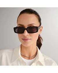 Dynamite Rectangular Sunglasses, 52mm