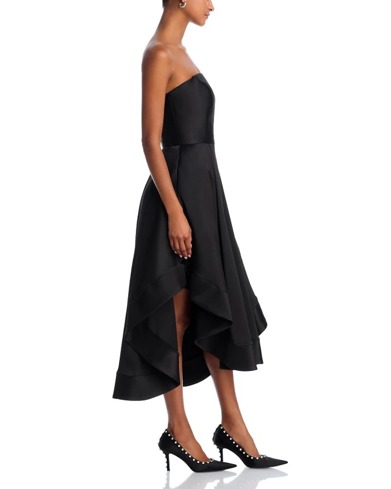 Mikado Strapless Midi Gown - Exclusive