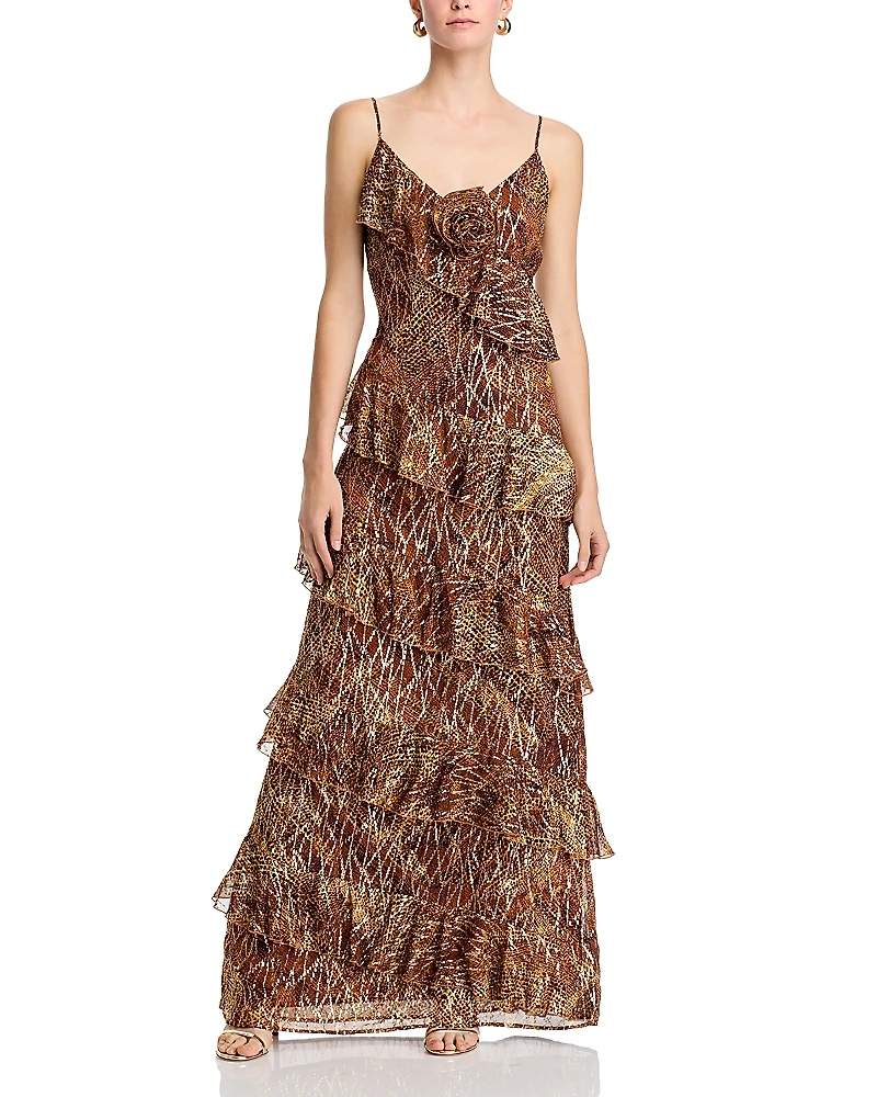 Ramy Brook Aneta Ruffled Gown
