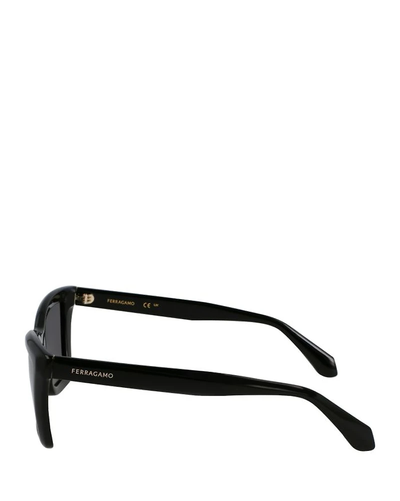 Classic Logo Rectangular Sunglasses, 53mm