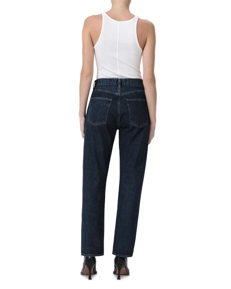 90's Pinch Waist High Rise Straight Jeans Pendulum