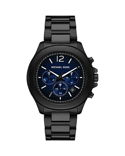 Michael Kors Sage Chronograph Black Stainless Steel Watch, 42mm