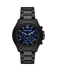Michael Kors Sage Chronograph Black Stainless Steel Watch, 42mm
