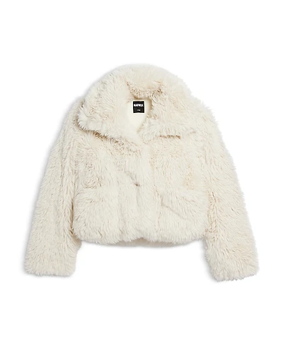 KatieJnyc Girls' Faux Fur Elise Jacket - Big Kid