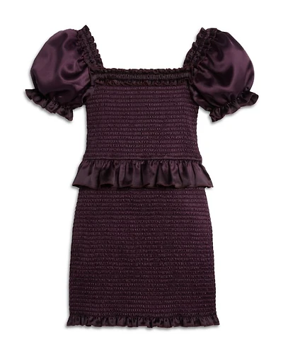 Girls' Rayne Puff Sleeve Smocked Dress - Big Kid