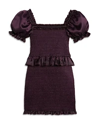 Girls' Rayne Puff Sleeve Smocked Dress - Big Kid