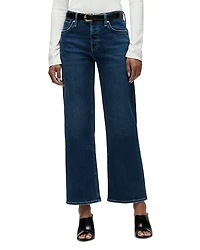Rosie High Rise Ankle Wide Leg Jeans Fusion