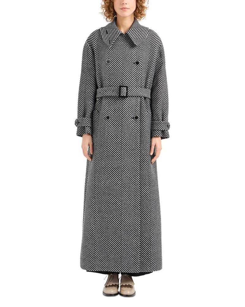 Belted Double Breasted Coat