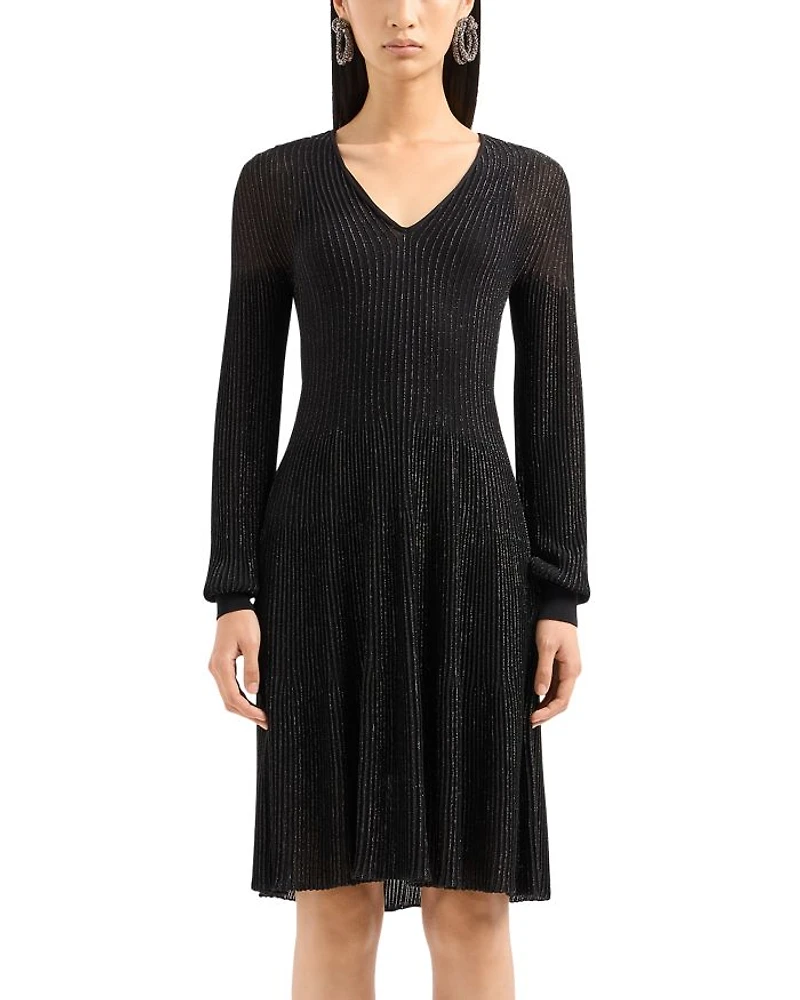Metallic Knit Dress
