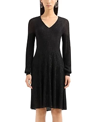 Metallic Knit Dress