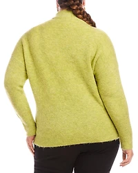 Plus Turtleneck Bouclé Sweater