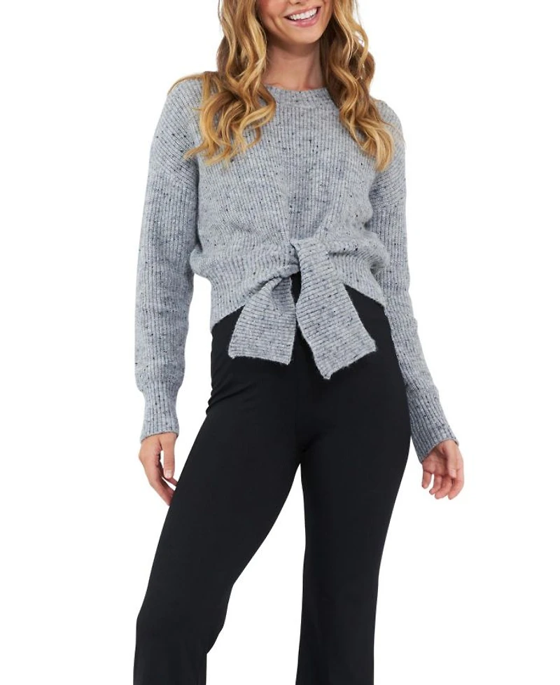 Bonnie Tie Front Knit Sweater
