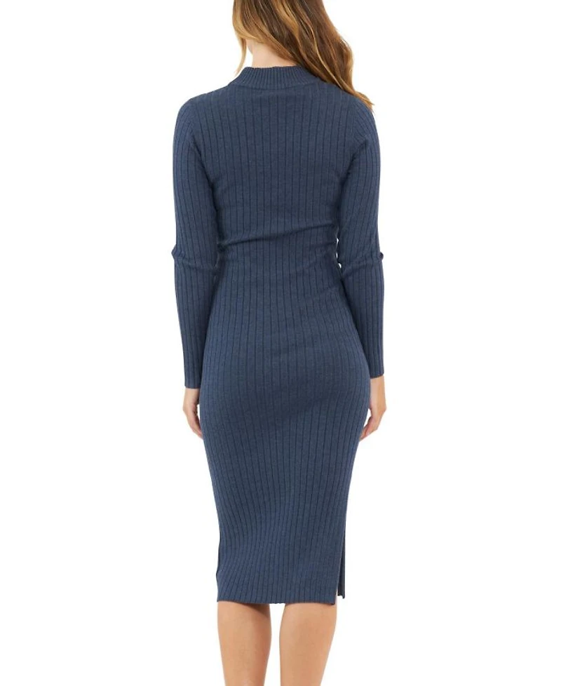 Nella Rib Nursing Knit Midi Dress