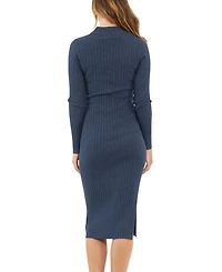 Nella Rib Nursing Knit Midi Dress