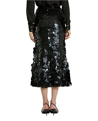Paillette Sequin Midi Skirt