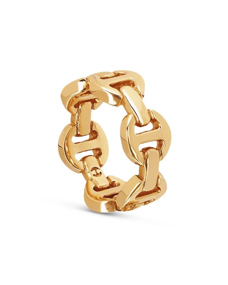 18K Yellow Gold Brute Classic Tri Link Ring