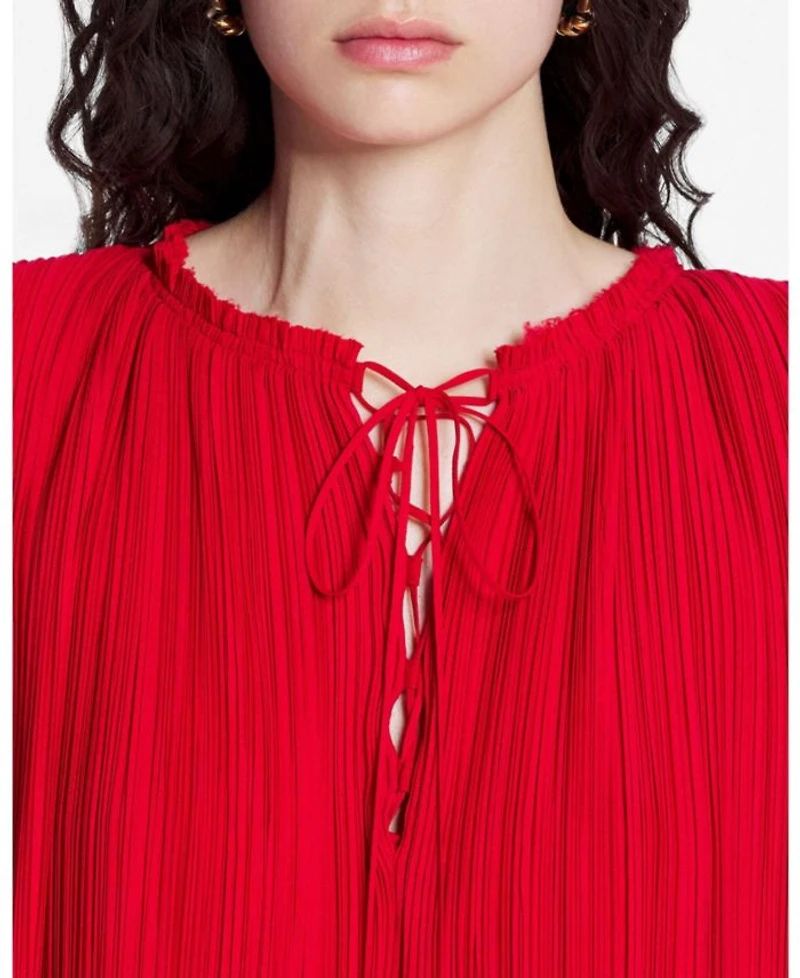 Flared Pleated Dress