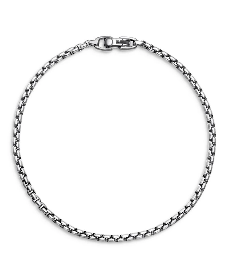 Men's Box Chain Bracelet Sterling Silver