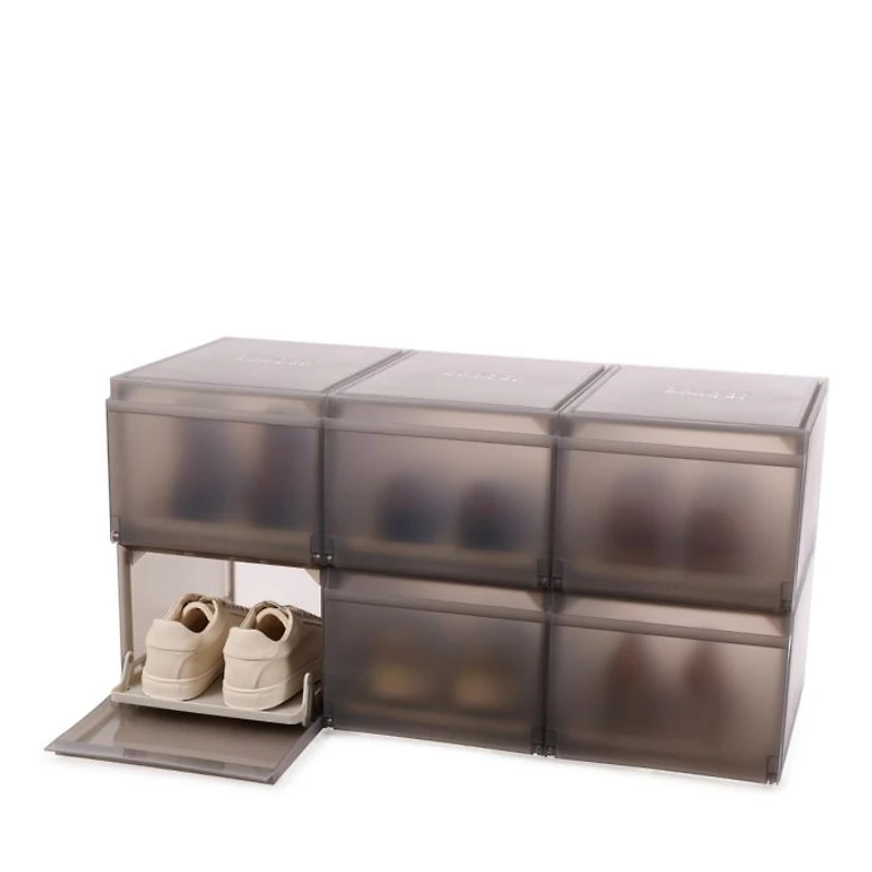 ShoeCase Premium Shoe Storage Box, 6 pack