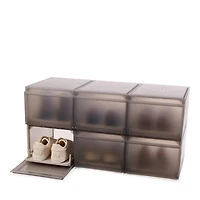 ShoeCase Premium Shoe Storage Box, 6 pack