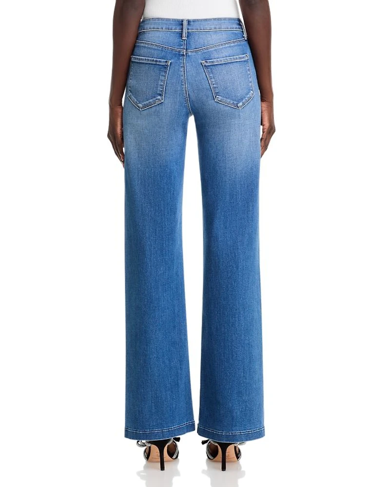 Clayton High Rise Wide Leg Jeans Hampton