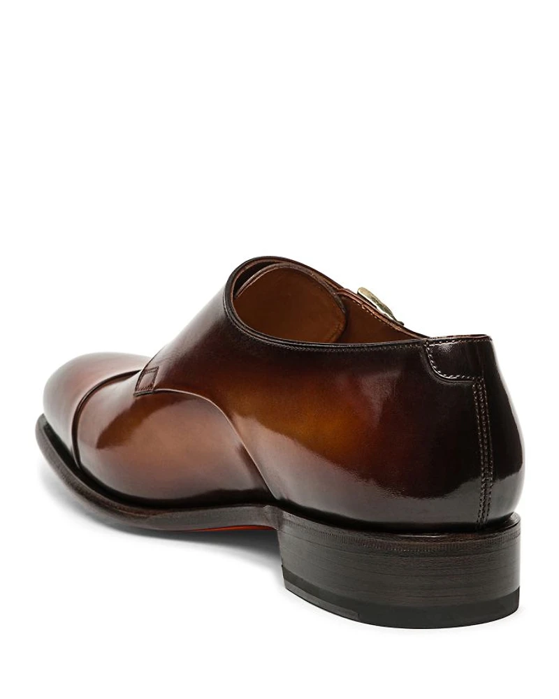 Men's Carter Cap Toe Double Monk Strap Dress Shoes