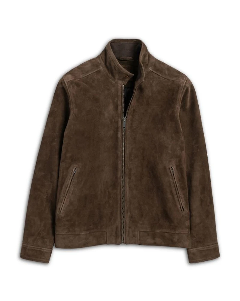 Glen Massey Suede Full Zip Jacket
