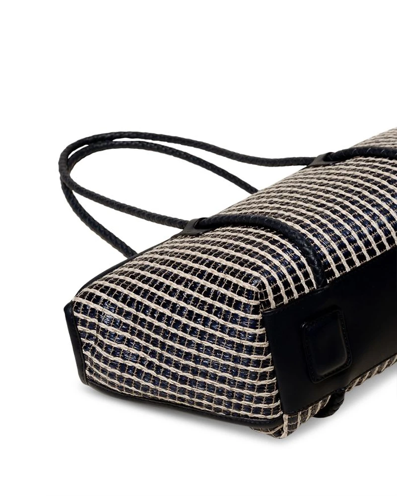 Forna Striped Raffia Tote