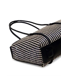 Forna Striped Raffia Tote