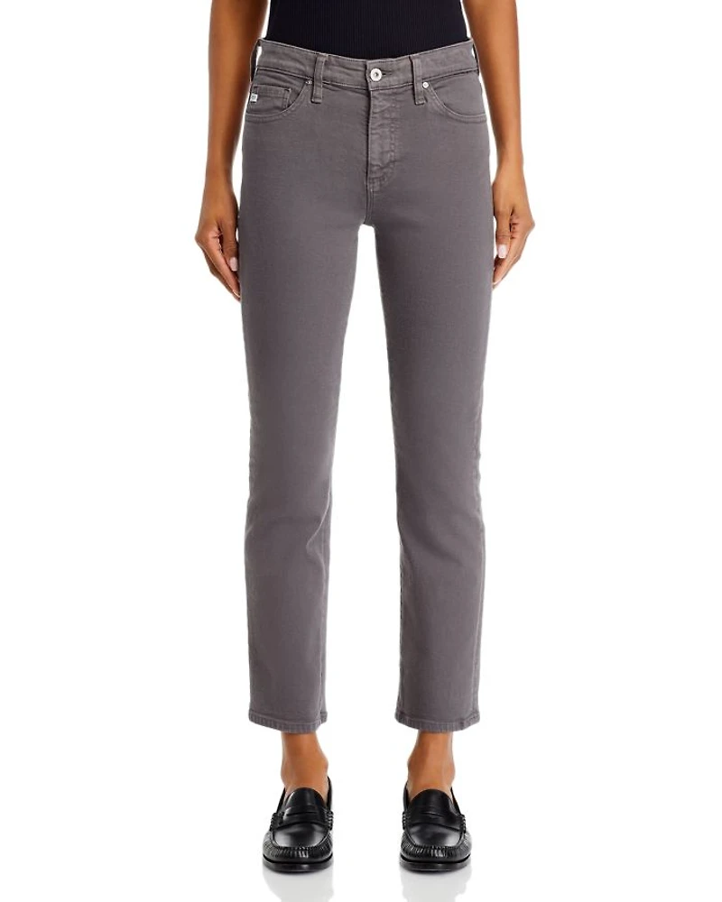 Mari Mid Rise Crop Jeans Misty Grey
