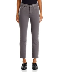 Mari Mid Rise Crop Jeans Misty Grey