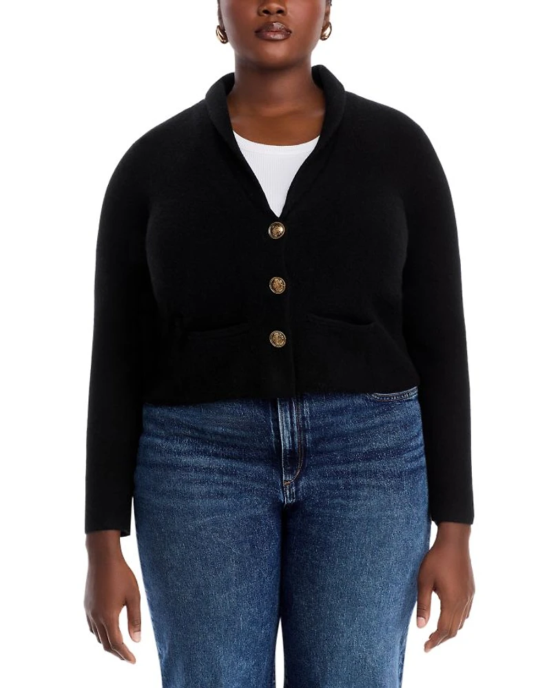 Novelty Button Cashmere Blazer - Exclusive