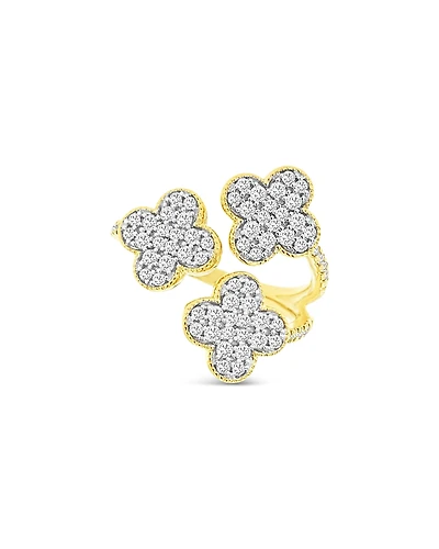 Bloomingdale's Fine Collection Diamond Triple Clover Ring