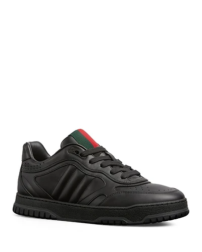 Men's Re-Web Low Top Leather Sneakers