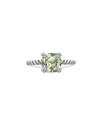 David Yurman Chatelaine Ring with Prasiolite and Diamonds