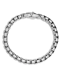Men's Box Chain Bracelet Sterling Silver