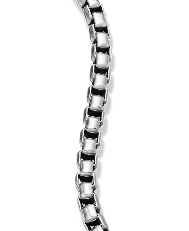 Men's Box Chain Bracelet Sterling Silver