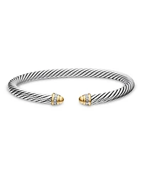 Cable Classics Bracelet with Gold Domes & Diamonds