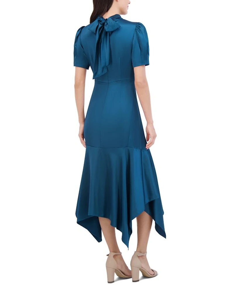 Ruffled High Neck Dress